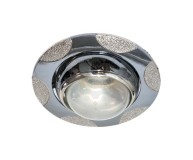 Встраиваемый светильник Feron 156 R-50 хром серебро